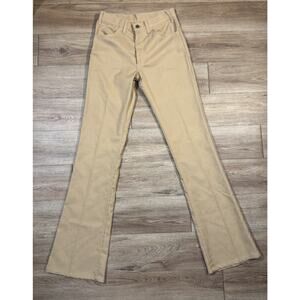 Mens Vintage 70s Retro Khaki Bell Bottom Levi Sta-prest Pants Size 29x34